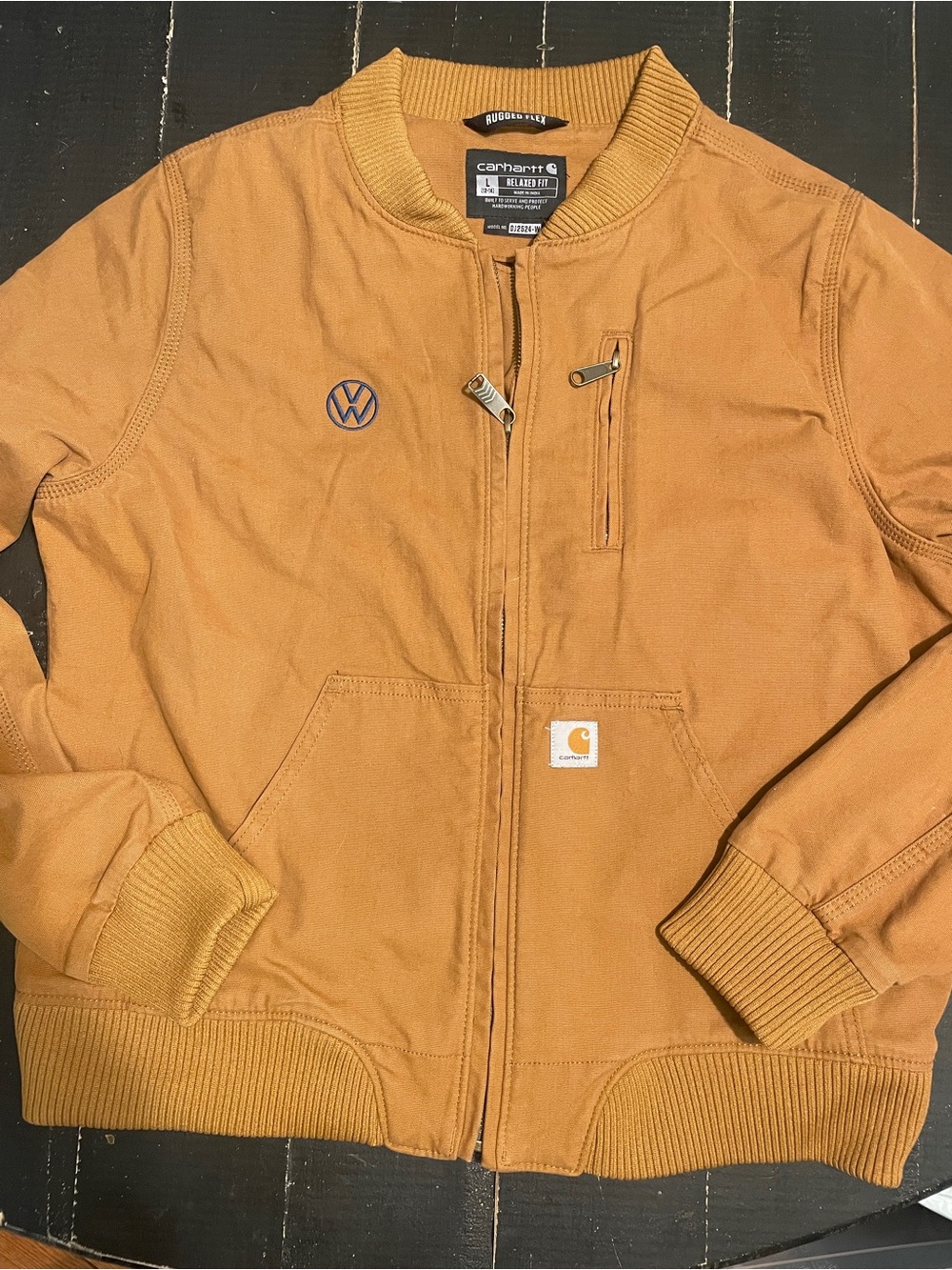 Carhartt Kids Rugged Flex Relaxed Fit Crawford Bomber Jacket, Size XL Kids